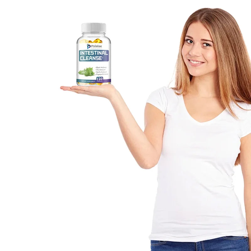 Intestinal Cleanse - Relieve Constipation, Cleanse The Body, and Support Regular Bowel Movements - 120 Capsules