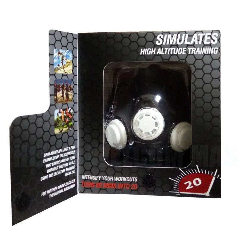 Sport mask Elevation Training Mask Workout Running Resistance  Fitness Cardio High-pressure Breathing Fitness Training mask 3.0