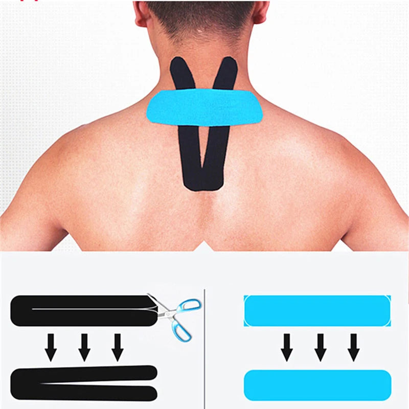Kinesiology Tape  Athletic Tape Sport Recovery Tape Strapping Gym Fitness Tennis Muscle Pain Relief Running Knee Muscle Protecto