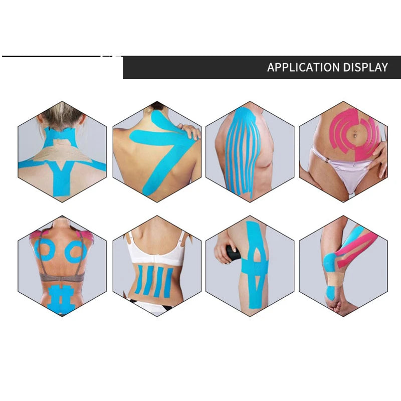 Kinesiology Tape  Athletic Tape Sport Recovery Tape Strapping Gym Fitness Tennis Muscle Pain Relief Running Knee Muscle Protecto