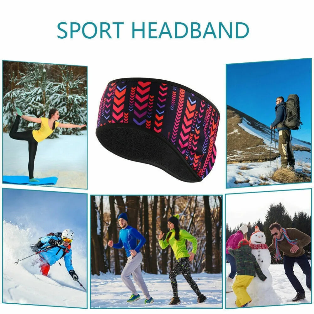 Winter Ear Warmer Cover Sports Head Band Fleece Cycling Running Ski Cold Weather Ear Muff Hairband Headwear for Men Women