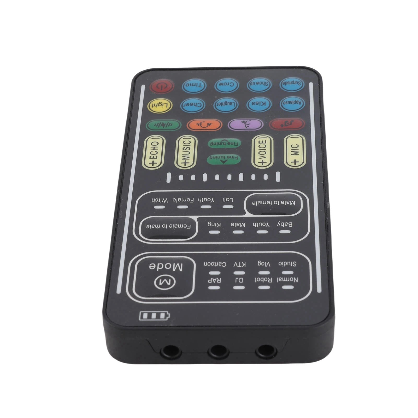 Voice Disguiser 8 Built in Sound Effects Handheld Voice Changer Portable Multiple Connection Modes ABS for Live Streaming