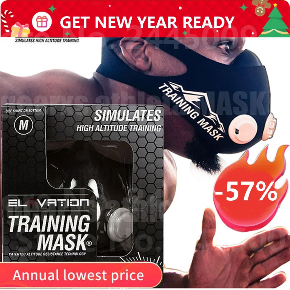 Sport mask Elevation Training Mask Workout Running Resistance  Fitness Cardio High-pressure Breathing Fitness Training mask 3.0