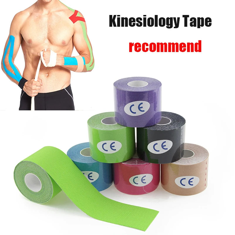 Kinesiology Tape  Athletic Tape Sport Recovery Tape Strapping Gym Fitness Tennis Muscle Pain Relief Running Knee Muscle Protecto