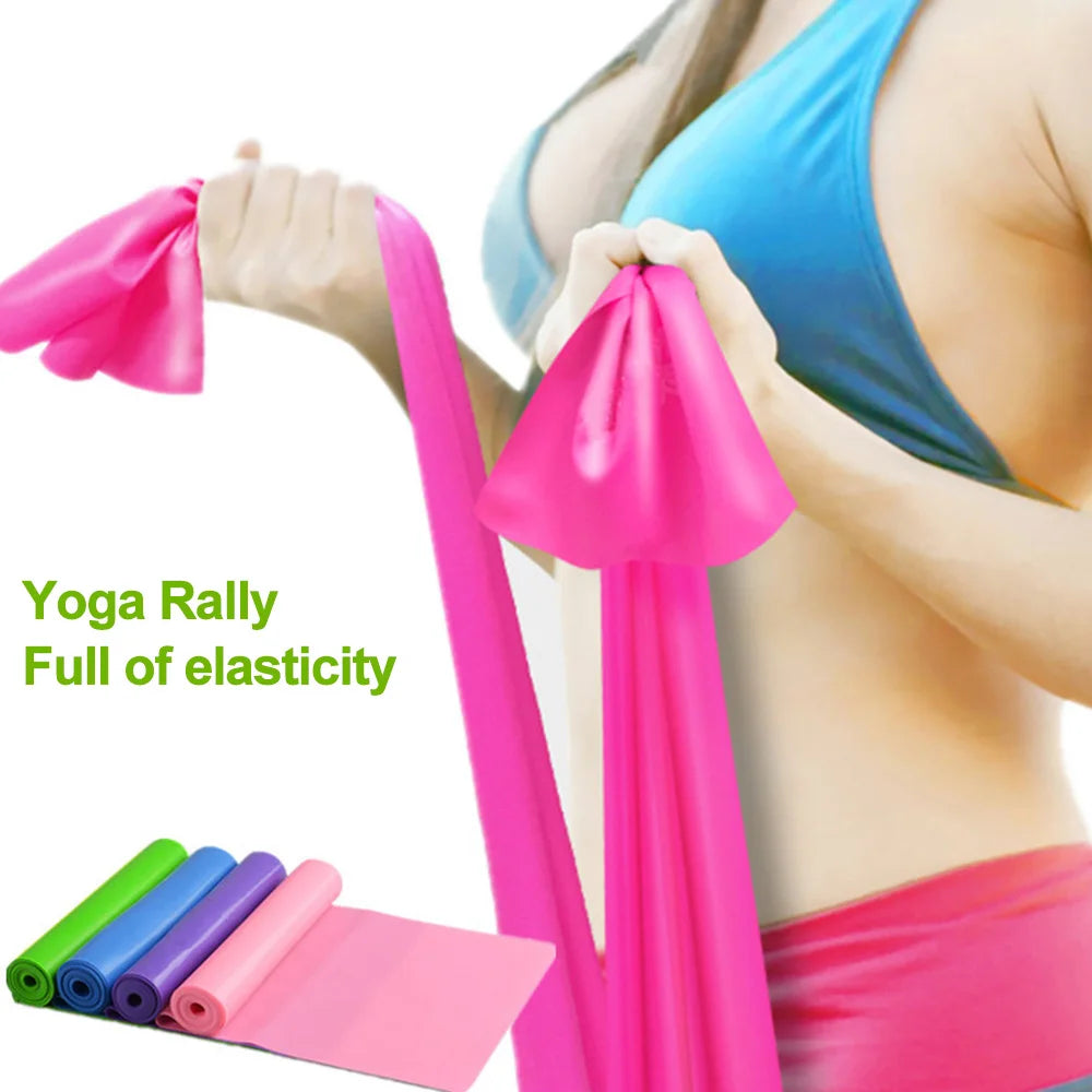 5/1Pcs Yoga Sport Resistance Bands Pilates Training Fitness Exercise Home Gym Elastic Band Natural Rubber Latex Yoga Accessories