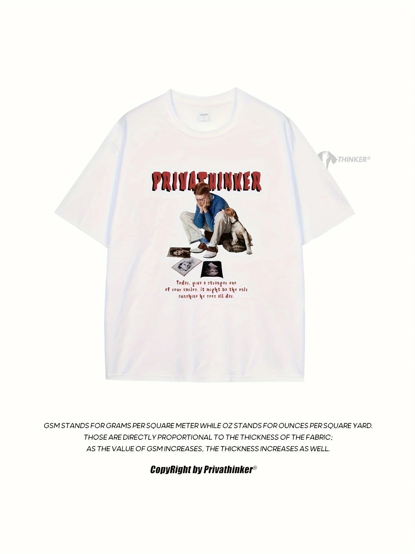 PRIVATINKER Graphic Men's T-Shirt - Casual Black Cotton Tee with White Lettering, Short Sleeves, Round Neck