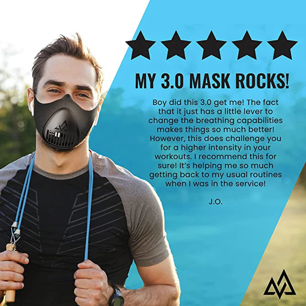 Sport mask Elevation Training Mask Workout Running Resistance  Fitness Cardio High-pressure Breathing Fitness Training mask 3.0