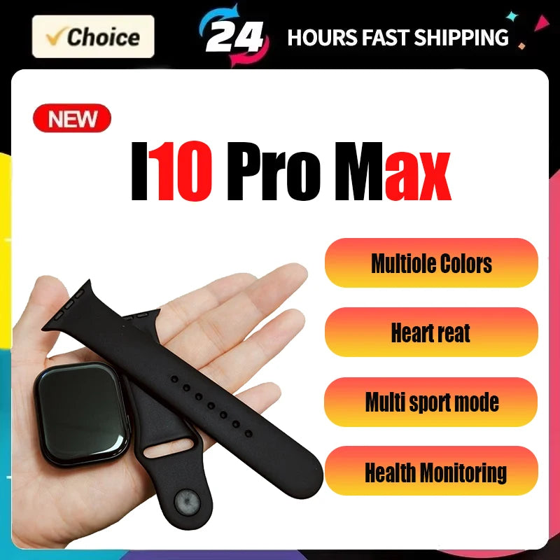 I10 Pro Max Smart Watch Sport Fitness Tracker Custom Dial Smartwatch Men Women Gift Wearable Android