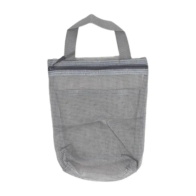 Simple Zipper Toiletry Bag Mesh hand-held Makeup Bags Women Bath Fitness Travel Portable Breathable Hang Storage Bag