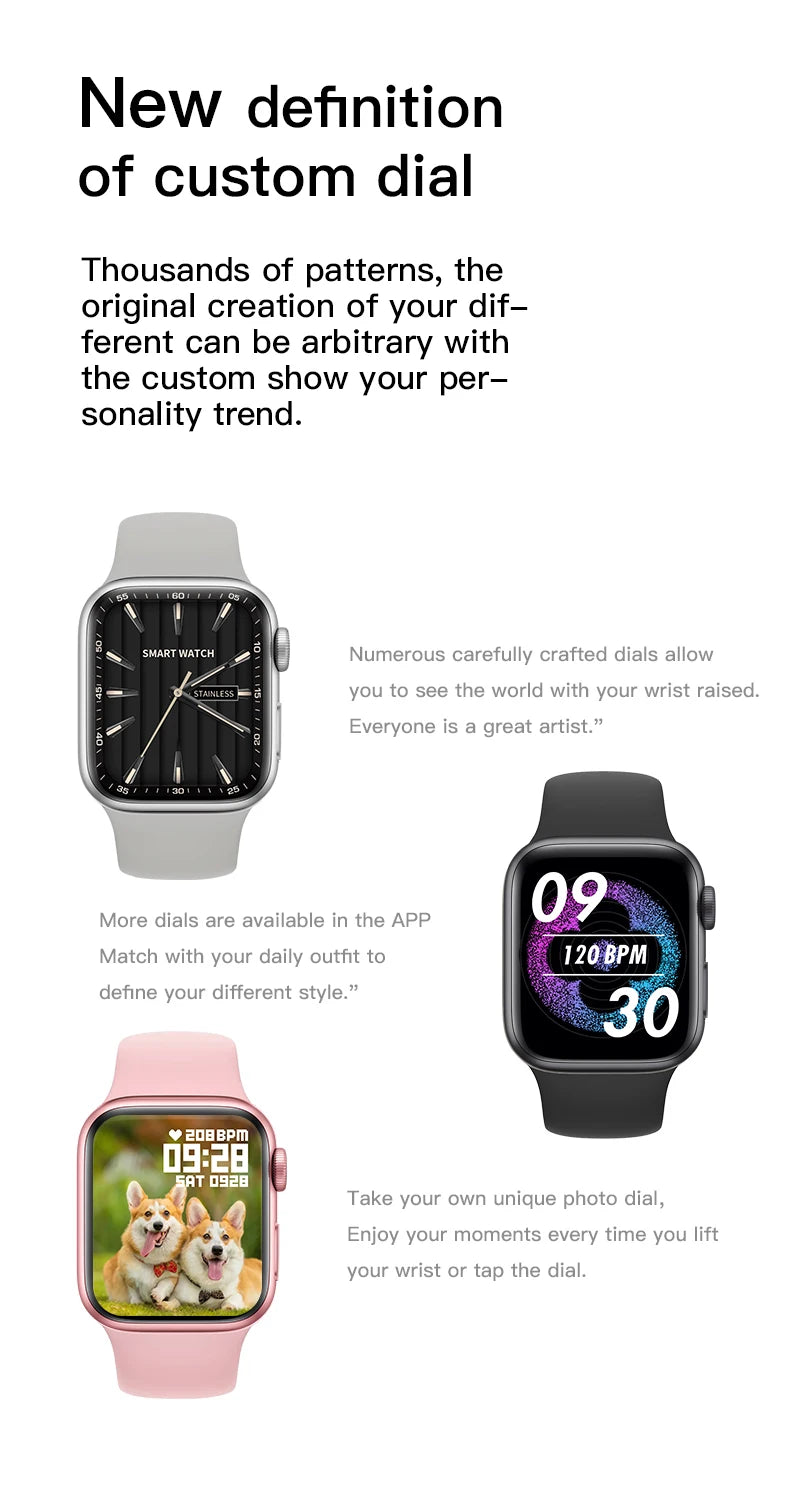 I10 Pro Max Smart Watch Sport Fitness Tracker Custom Dial Smartwatch Men Women Gift Wearable Android