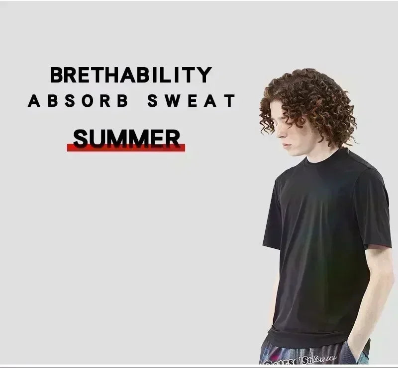 Summer T shirt Jogger Quick Dry Sport Shirt Men Fitness Running Shirt Man Fit Short Sleeve Train T Shirt Mens Sportswear Tops