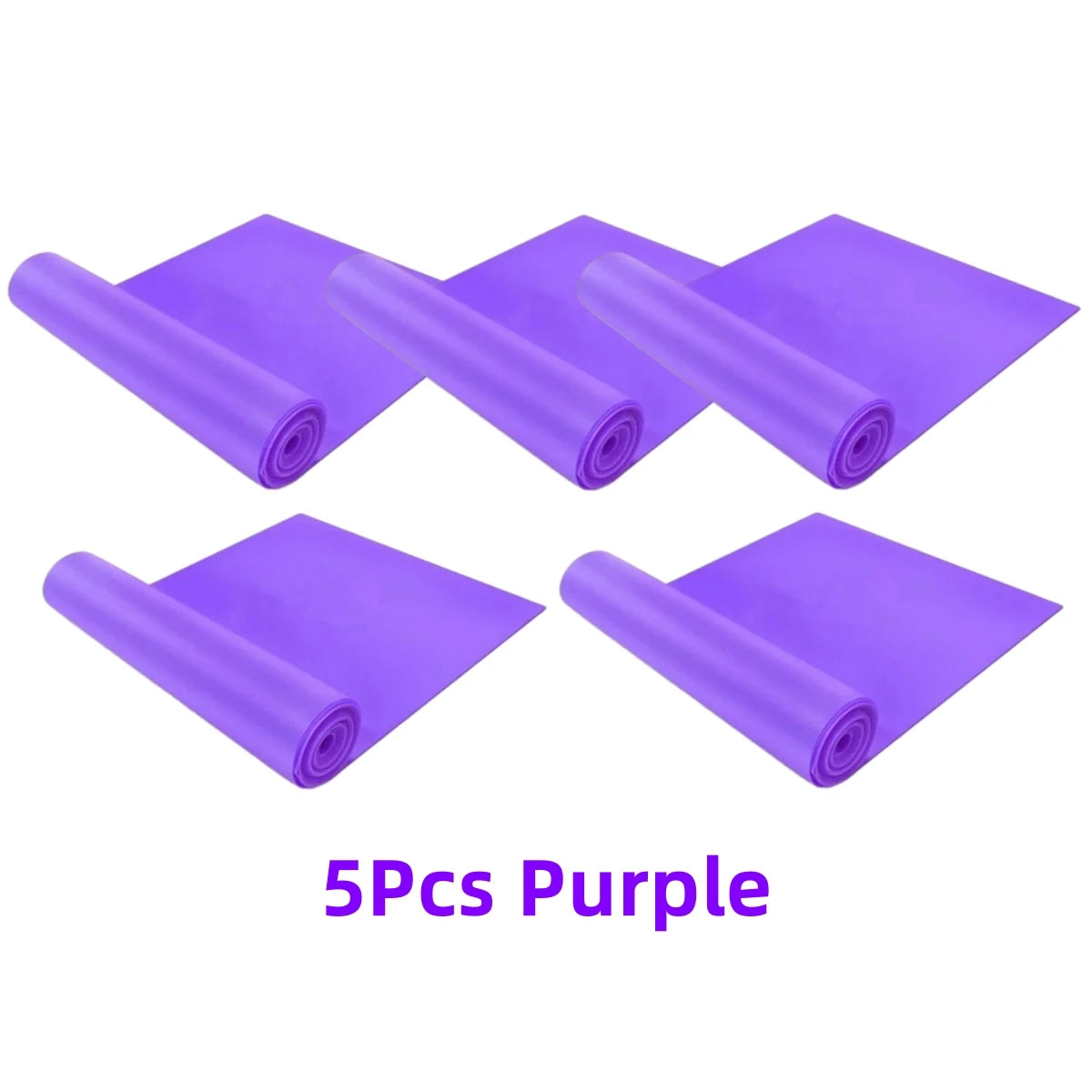 5/1Pcs Yoga Sport Resistance Bands Pilates Training Fitness Exercise Home Gym Elastic Band Natural Rubber Latex Yoga Accessories