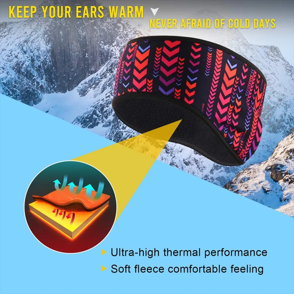 Winter Ear Warmer Cover Sports Head Band Fleece Cycling Running Ski Cold Weather Ear Muff Hairband Headwear for Men Women