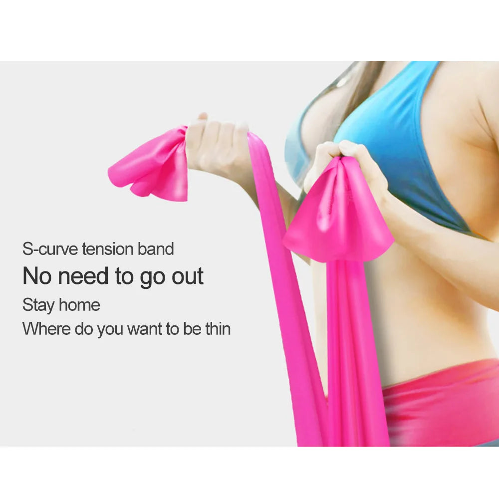 5/1Pcs Yoga Sport Resistance Bands Pilates Training Fitness Exercise Home Gym Elastic Band Natural Rubber Latex Yoga Accessories