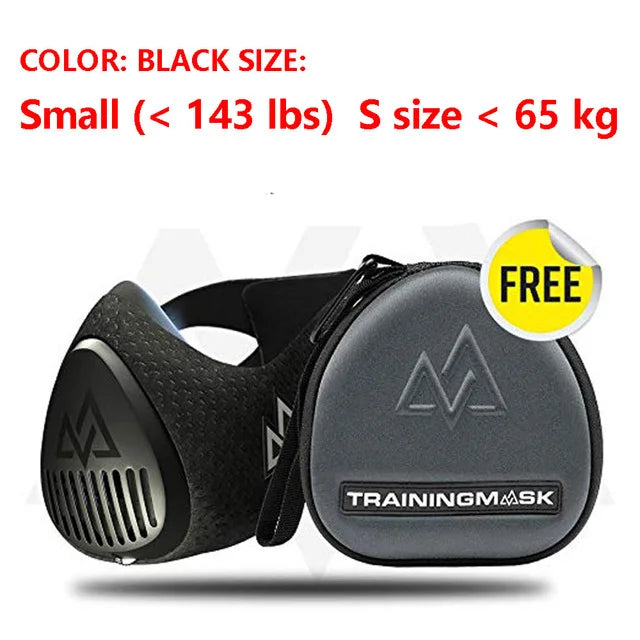 Sport mask Elevation Training Mask Workout Running Resistance  Fitness Cardio High-pressure Breathing Fitness Training mask 3.0