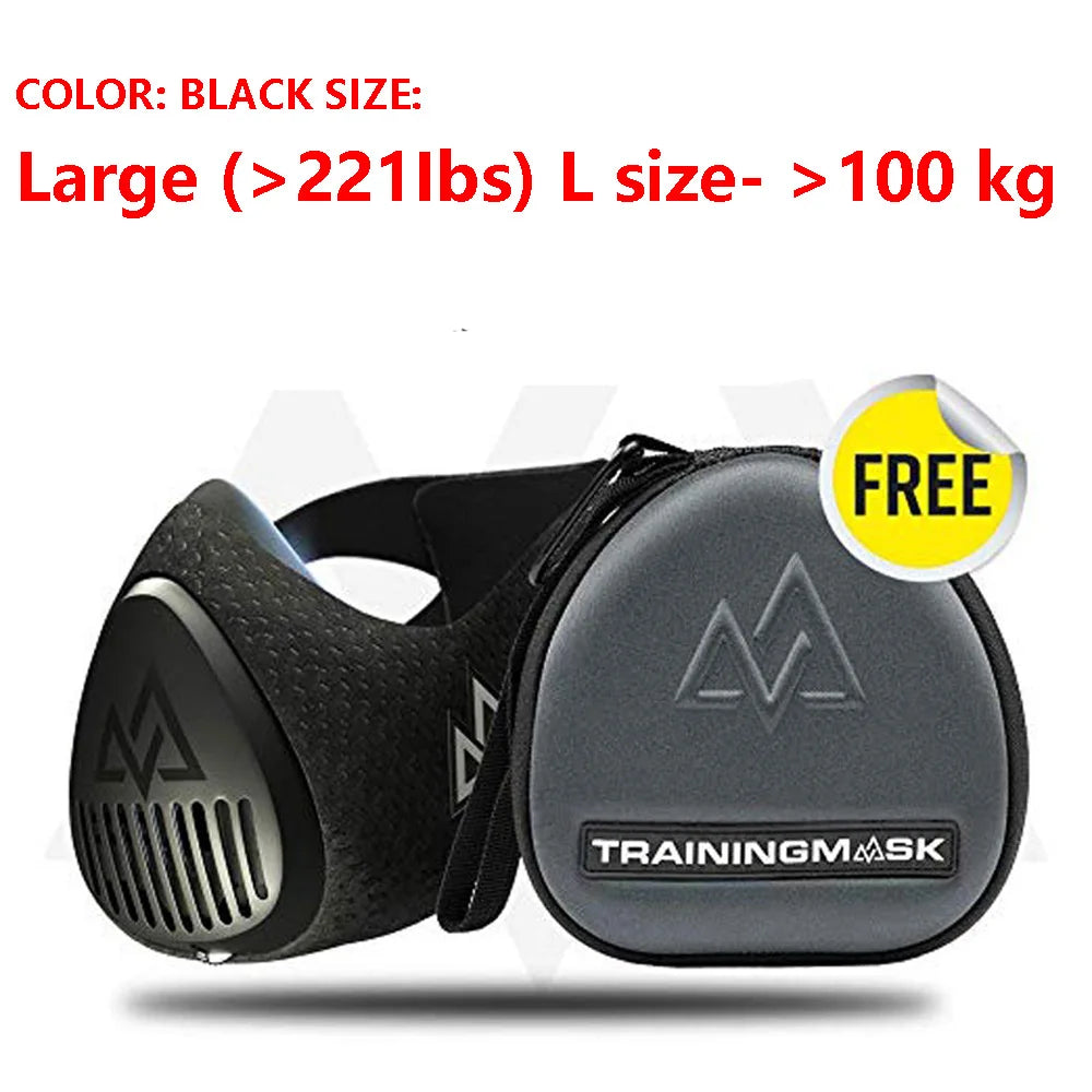 Sport mask Elevation Training Mask Workout Running Resistance  Fitness Cardio High-pressure Breathing Fitness Training mask 3.0