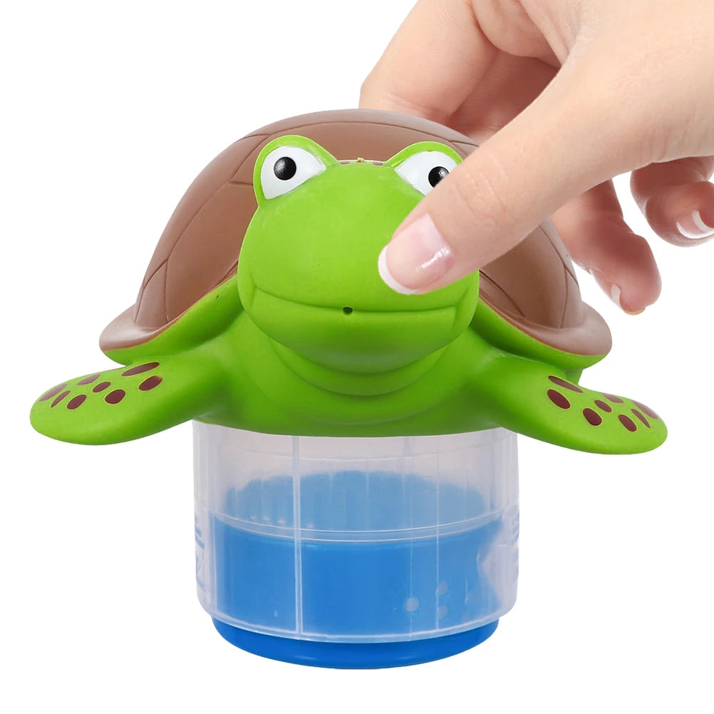 Pool Chlorine Floater Floating Chlorine Dispenser Turtle Shape Chlorine Tablet Floater Pool Chlorinator Floater for Pool Hot Tub