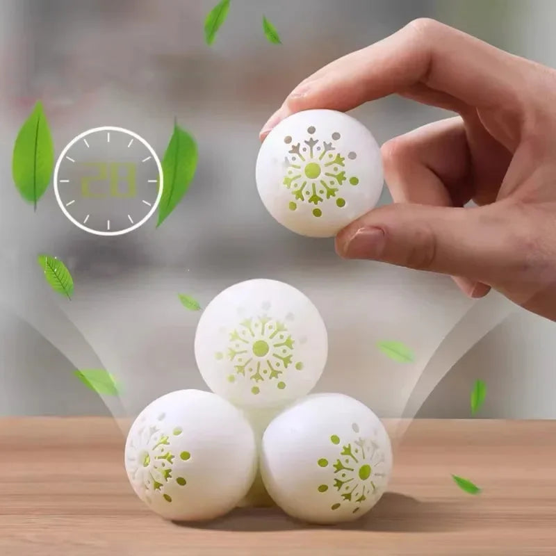 24/3Pcs Deodorizer Balls Sneaker Perfume Balls for Shoe Gym Bag Locker and Cars Deodorizer Neutralizing Odor Shoe Freshener Ball