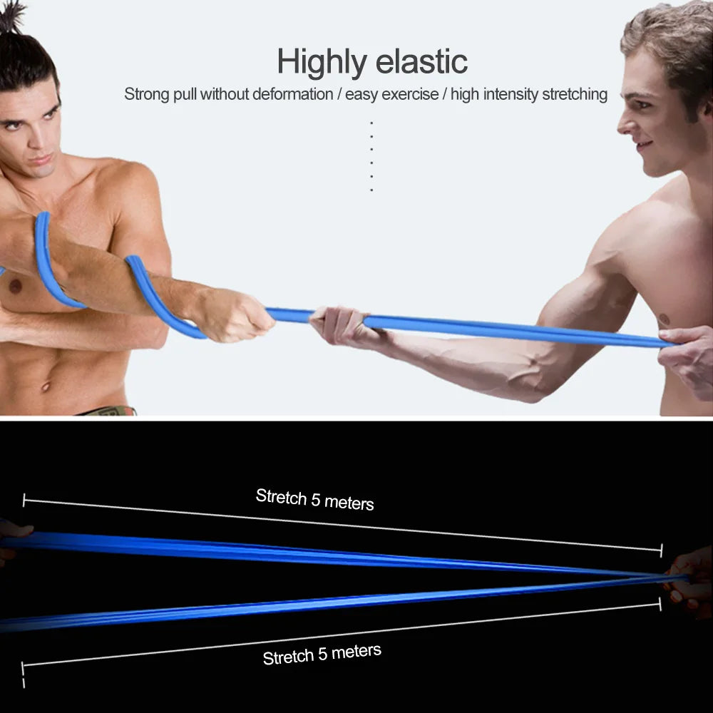 5/1Pcs Yoga Sport Resistance Bands Pilates Training Fitness Exercise Home Gym Elastic Band Natural Rubber Latex Yoga Accessories